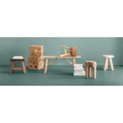 Decoratief Blok Naturel Teak Luuk - Bruin - 37x37x37 Cm 7 Decoratief Blok Naturel Teak Luuk - Bruin - 37x37x37 Cm -Puur Winkel sf 11990793 1000