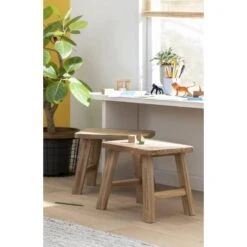 Kruk Quincy - Teak - 36x40x30 Cm 5 Kruk Quincy - Teak - 36x40x30 Cm -Puur Winkel sf 11997512 1010